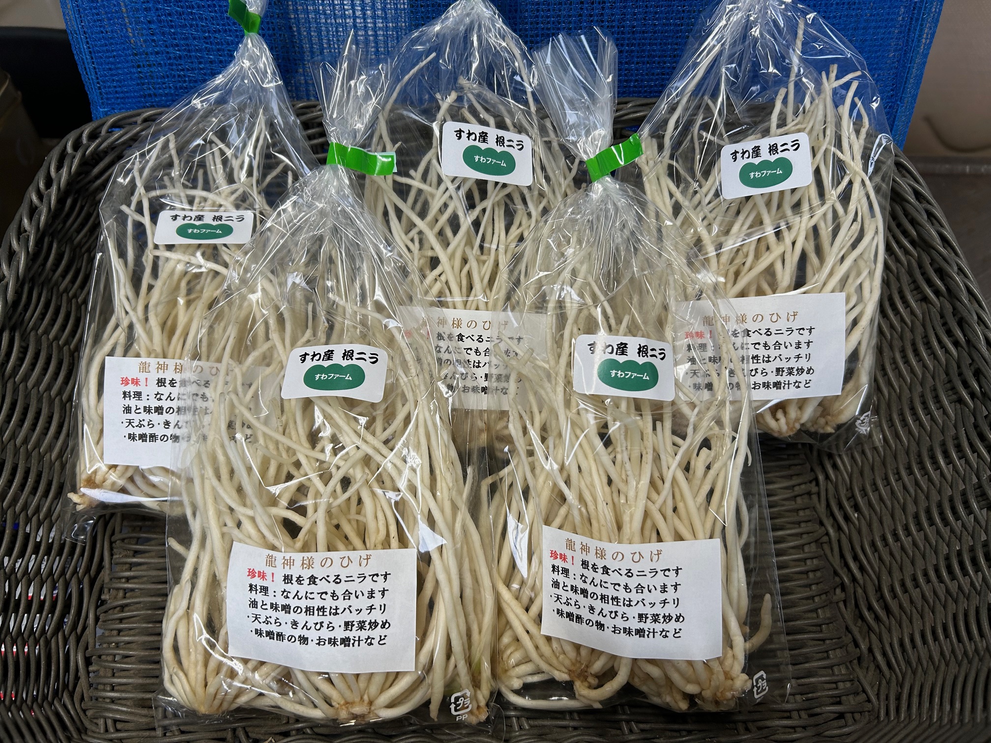 龍神様のひげ（根ニラ）シーズン到来！